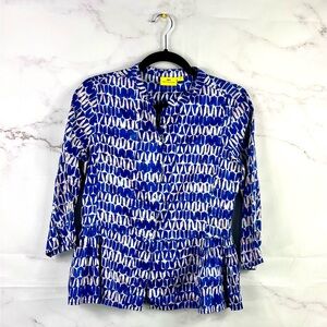 ROBERTA ROLLER RABBIT 100% Silk Blouse